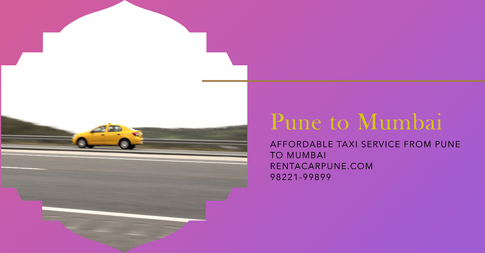 Pune to Mumbai Drop Toyota Innova Rent A Car Pune Local and